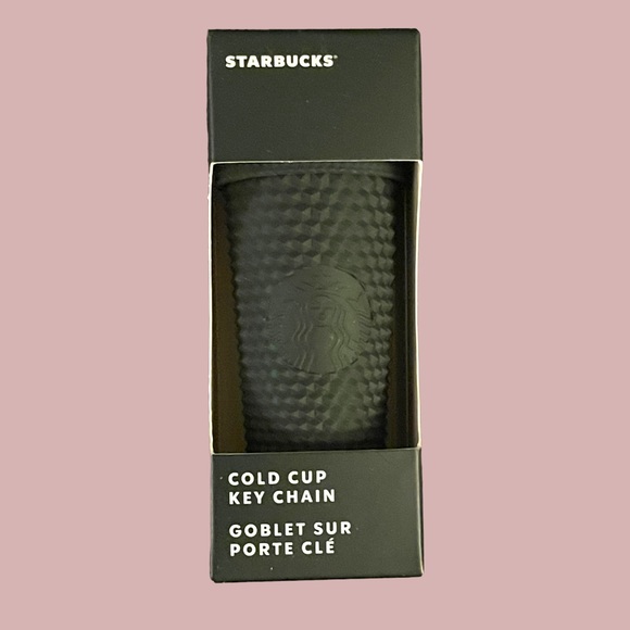 🆕Starbucks Matte Dark Green Studded Tumbler Ornament Keychain 2022 - Picture 1 of 4